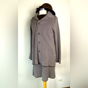 Joan Vass USA Knit Suit, Size 2 – Timeless Elegance